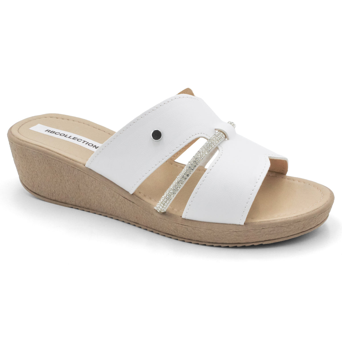Foto 2 pulgar | Sandalias Con Plataforma Exterior Piel Sintética Color Blanco Para Mujer De Rbcollection