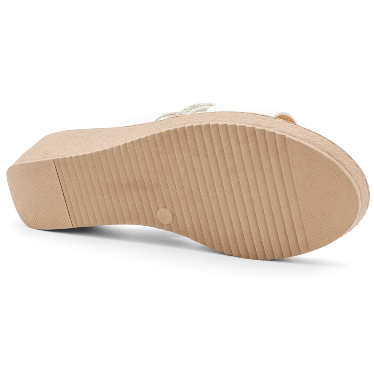 Foto 4 pulgar | Sandalias Con Plataforma Exterior Piel Sintética Color Blanco Para Mujer De Rbcollection