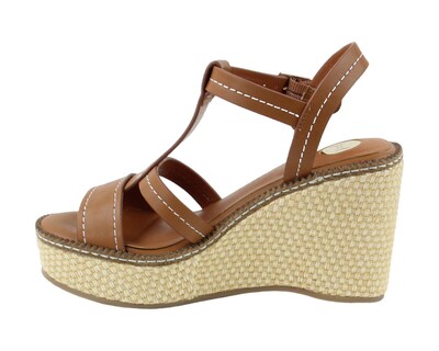 Foto 5 | Sandalia Tipo Cuña Para Mujer Lob Footwear Pu Café 92404081