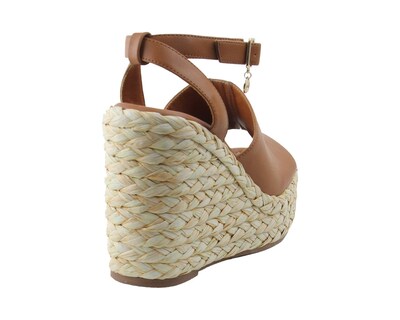 Foto 3 | Sandalia Tipo Cuña Para Mujer Lob Footwear Pu Café 92404055
