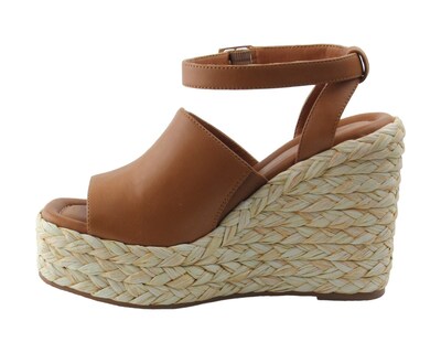 Foto 5 | Sandalia Tipo Cuña Para Mujer Lob Footwear Pu Café 92404055