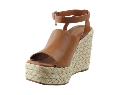 Foto 6 | Sandalia Tipo Cuña Para Mujer Lob Footwear Pu Café 92404055