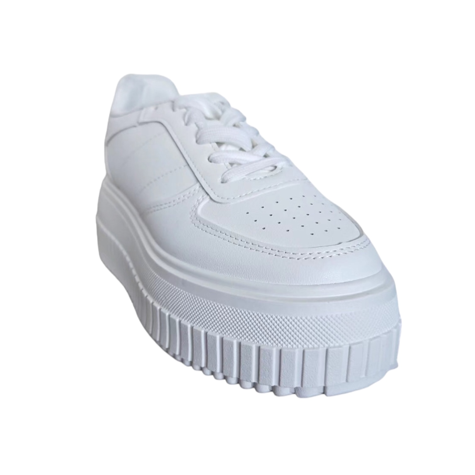 Foto 3 | Tenis Casuales Blanco Plataforma Belovely