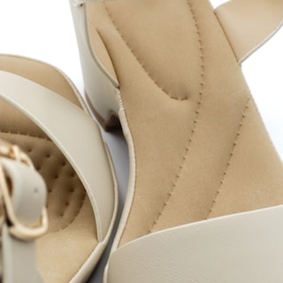 Foto 5 | Sandalia Con Tacón Exterior Piel Vegana Color Late Para Mujer De Rbcollection
