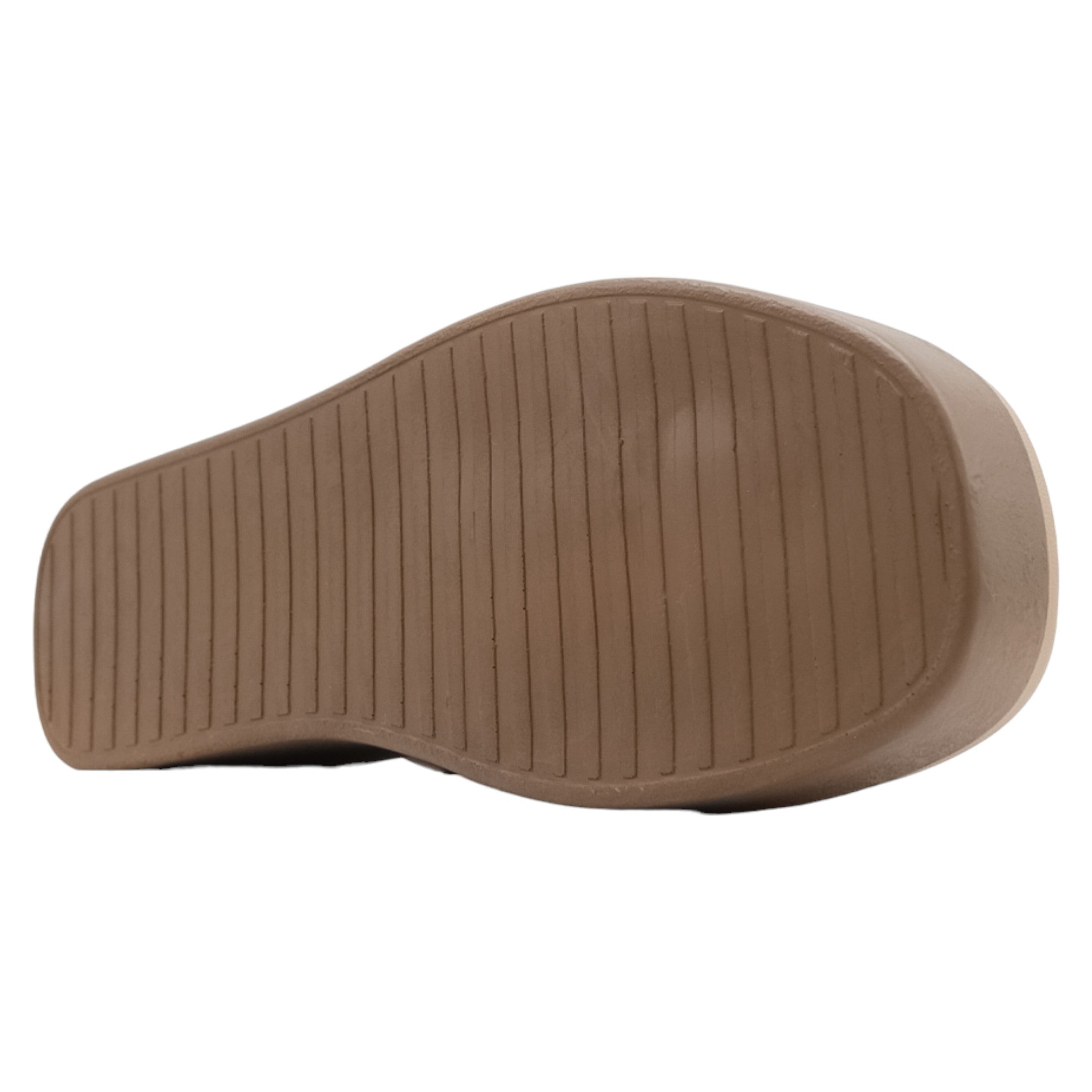 Foto 4 pulgar | Sandalias Con Plataforma Exterior Piel Vegana Color Beige Para Mujer De Rbcollection