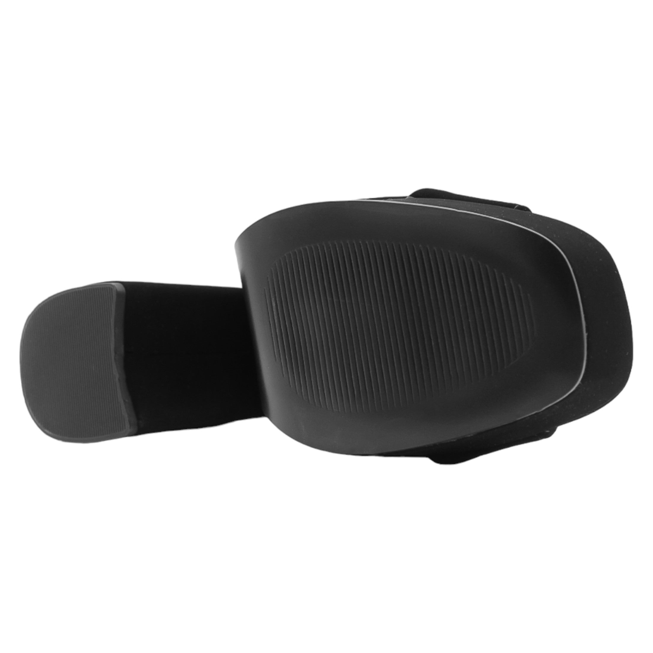 Foto 4 pulgar | Sandalia Con Tacón Exterior Gamuza Sintética Color Negro Para Mujer De Rbcollection