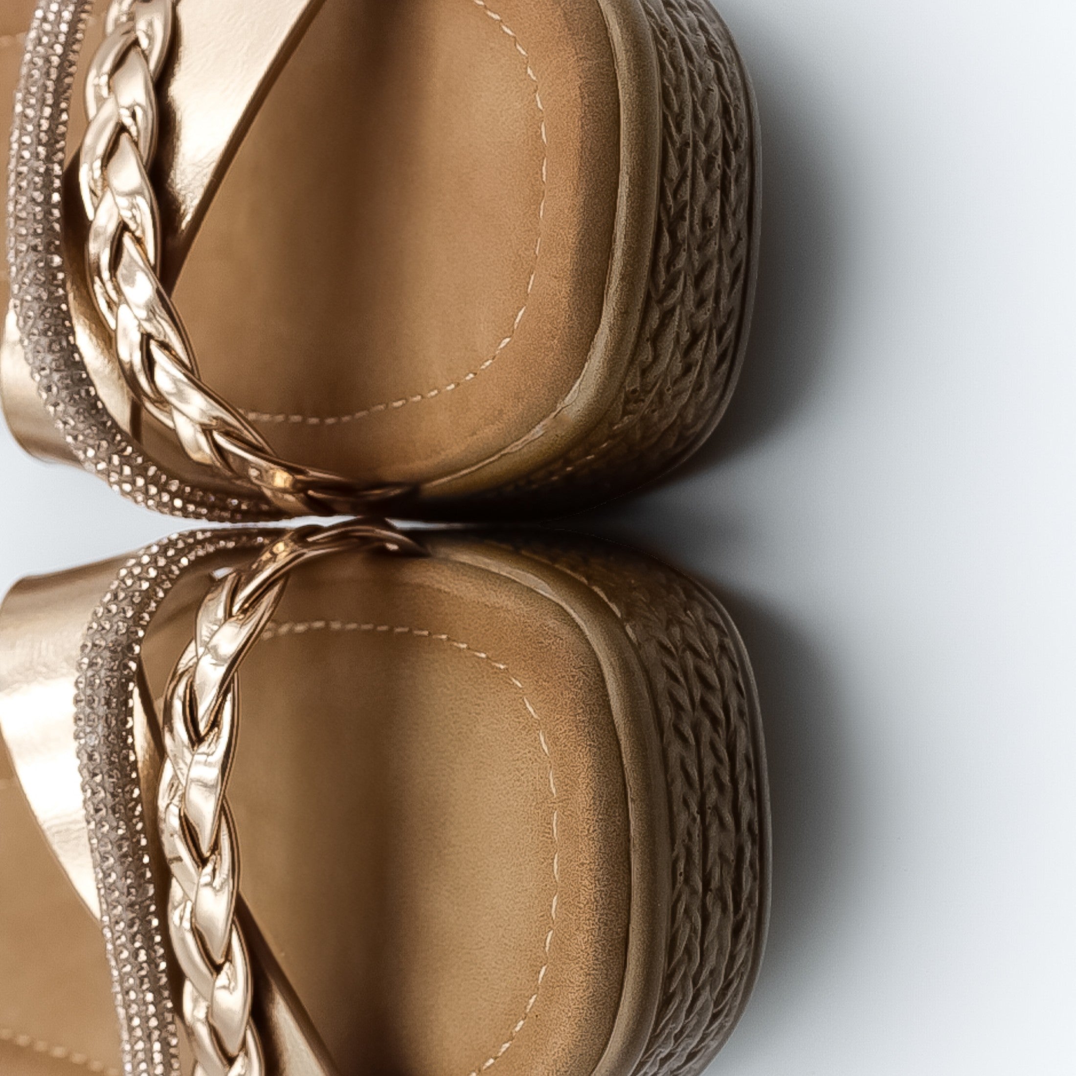 Foto 4 | Sandalias Con Plataforma Exterior Piel Vegana Color Café Para Mujer De Rbcollection