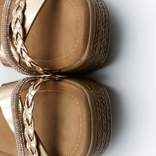 Foto 4 | Sandalias Con Plataforma Exterior Piel Vegana Color Café Para Mujer De Rbcollection