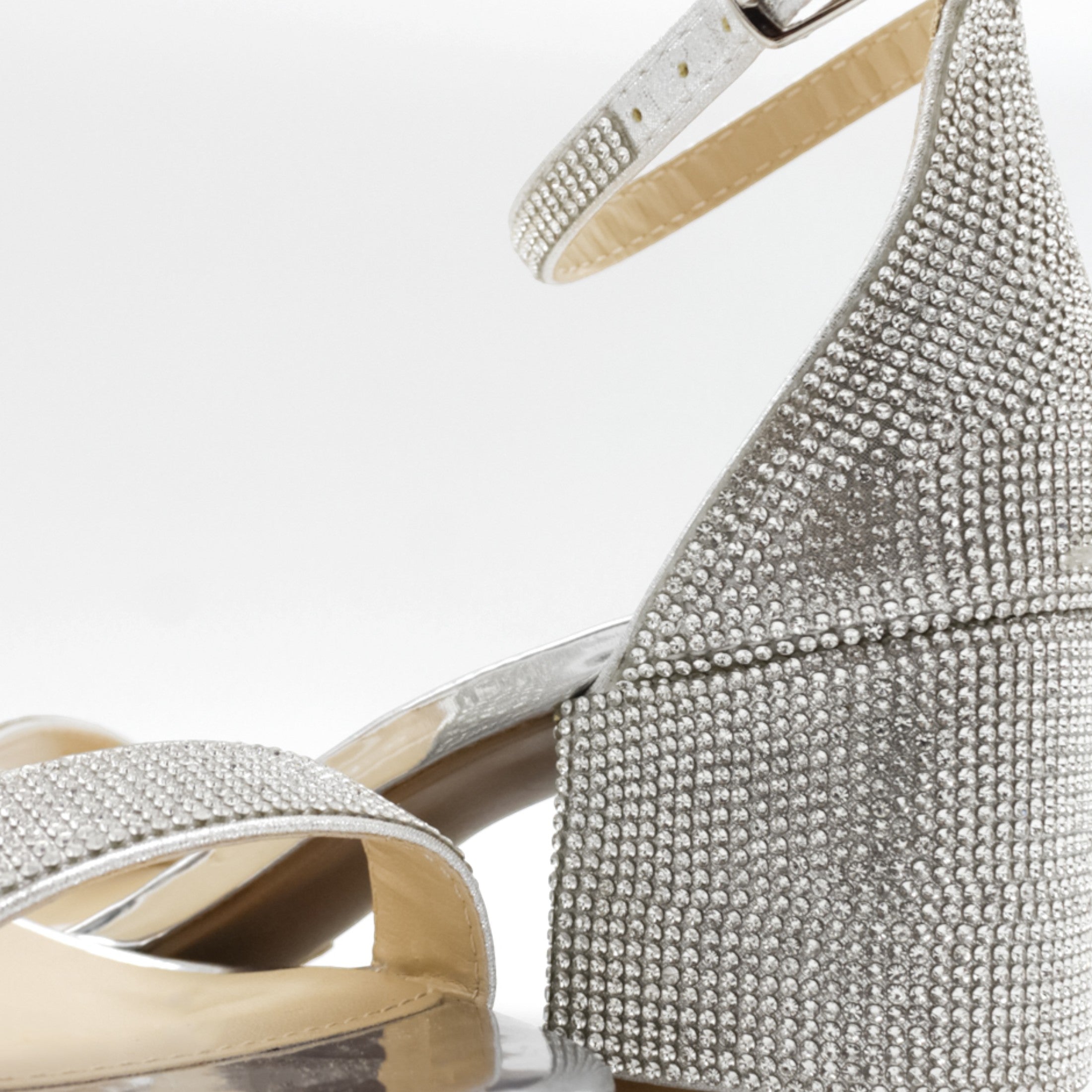 Foto 5 | Sandalia Con Tacón Exterior Sintético Color Plata Para Mujer De Rbcollection