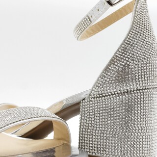 Foto 5 | Sandalia Con Tacón Exterior Sintético Color Plata Para Mujer De Rbcollection