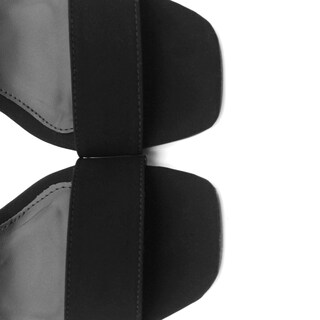 Foto 4 | Sandalia Con Tacón Exterior Gamuza Sintética Color Negro Para Mujer De Rbcollection