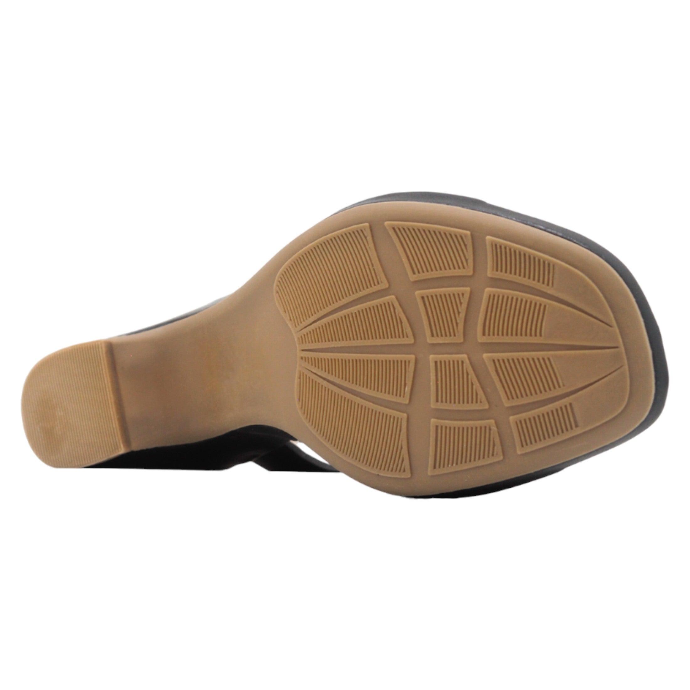 Foto 4 pulgar | Sandalia Con Tacón Exterior Piel Vegana Color Negro Para Mujer De Rbcollection