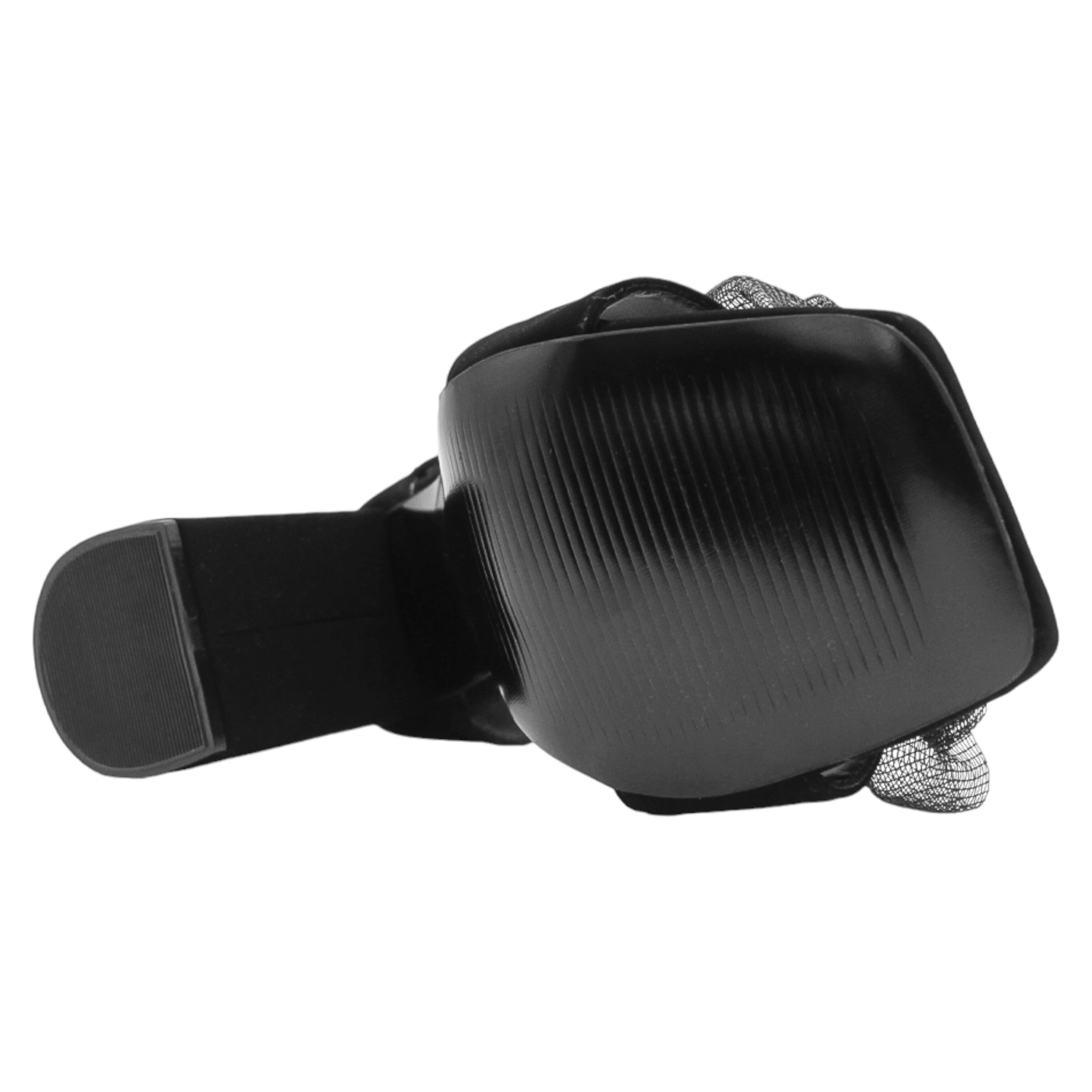 Foto 4 pulgar | Sandalia Con Tacón Exterior Gamuza Sintética Color Negro Para Mujer De Rbcollection