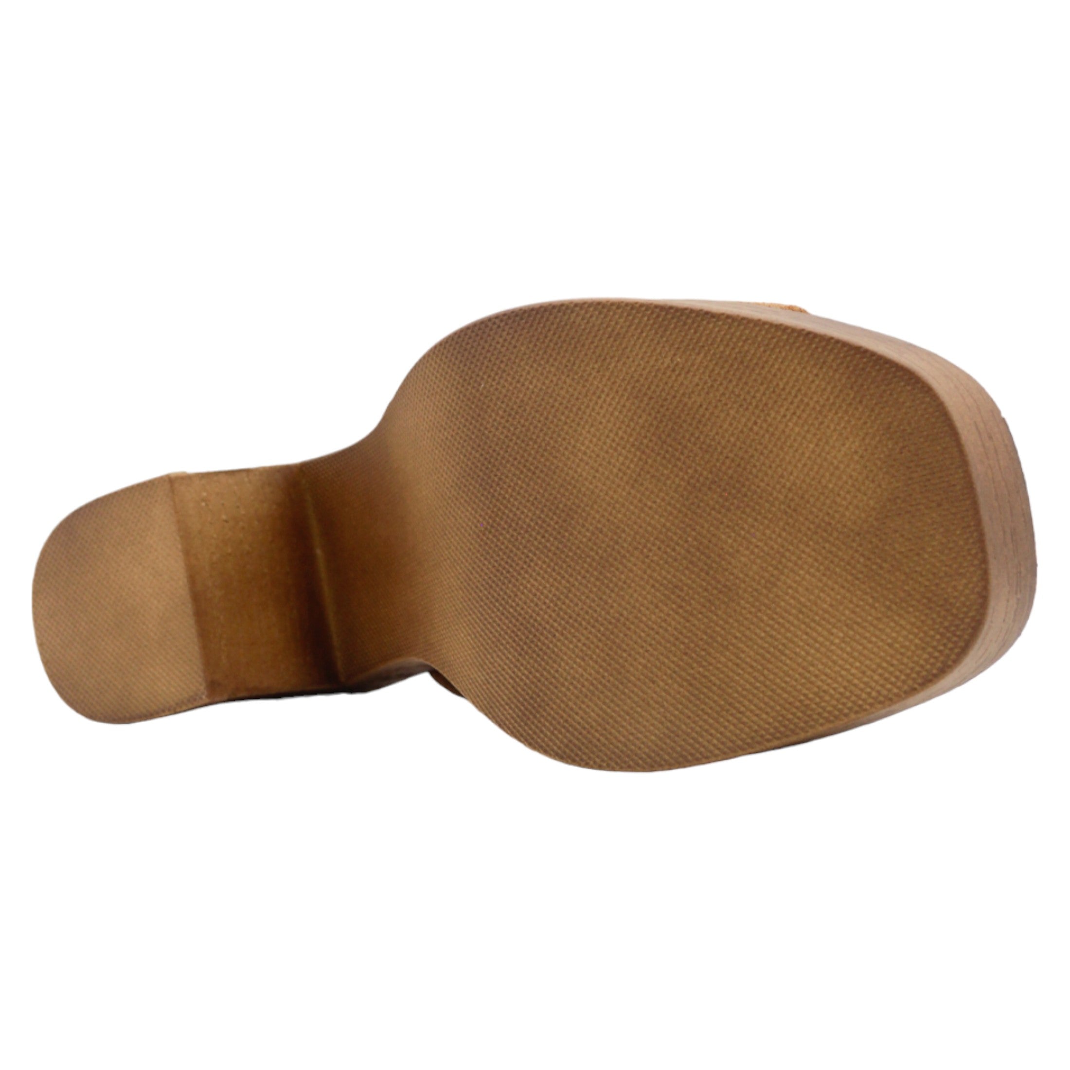 Foto 4 pulgar | Sandalia Con Tacón Exterior Gamuza Color Café Para Mujer De Rbcollection