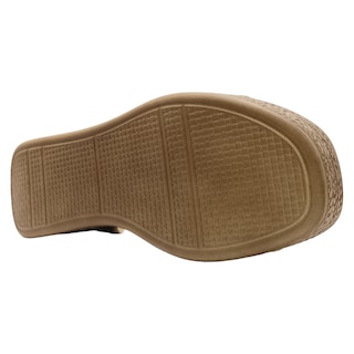 Foto 3 | Sandalias Con Plataforma Exterior Piel Vegana Color Beige Para Mujer De Rbcollection