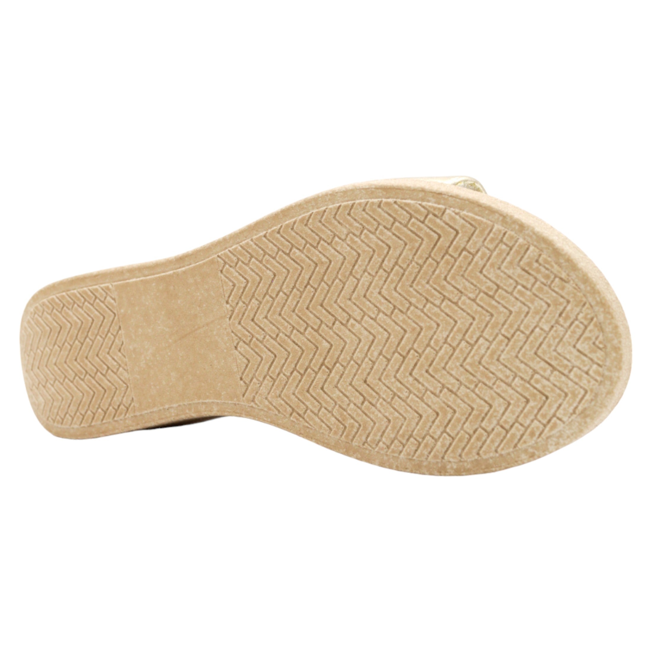 Foto 3 pulgar | Sandalias Con Plataforma Exterior Sintético Color Oro Para Mujer De Rbcollection