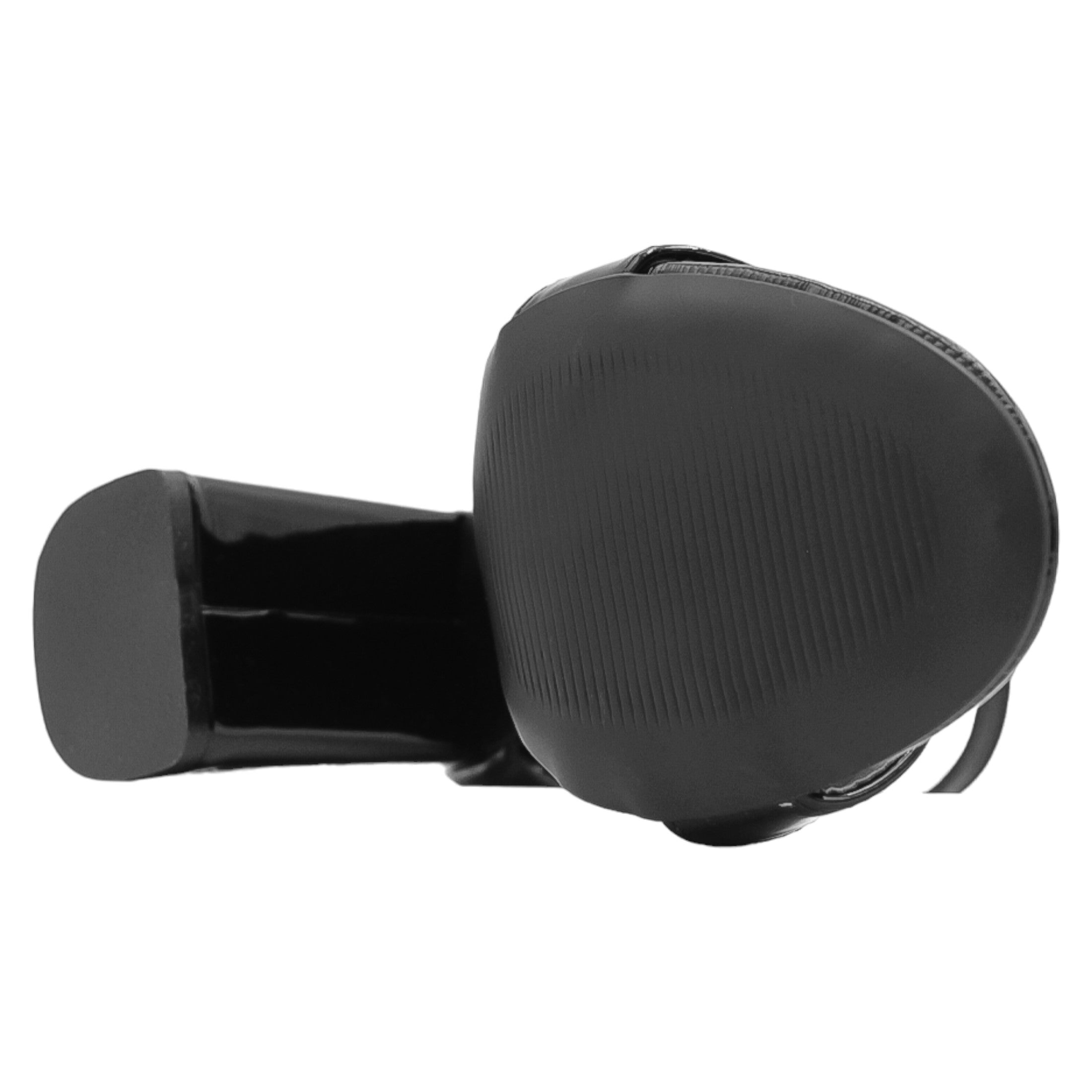 Foto 4 pulgar | Sandalia Con Tacón Exterior Charol Color Negro Para Mujer De Rbcollection