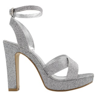 Foto 2 | Sandalia Con Tacón Exterior Sintético Color Gris Para Mujer De Rbcollection