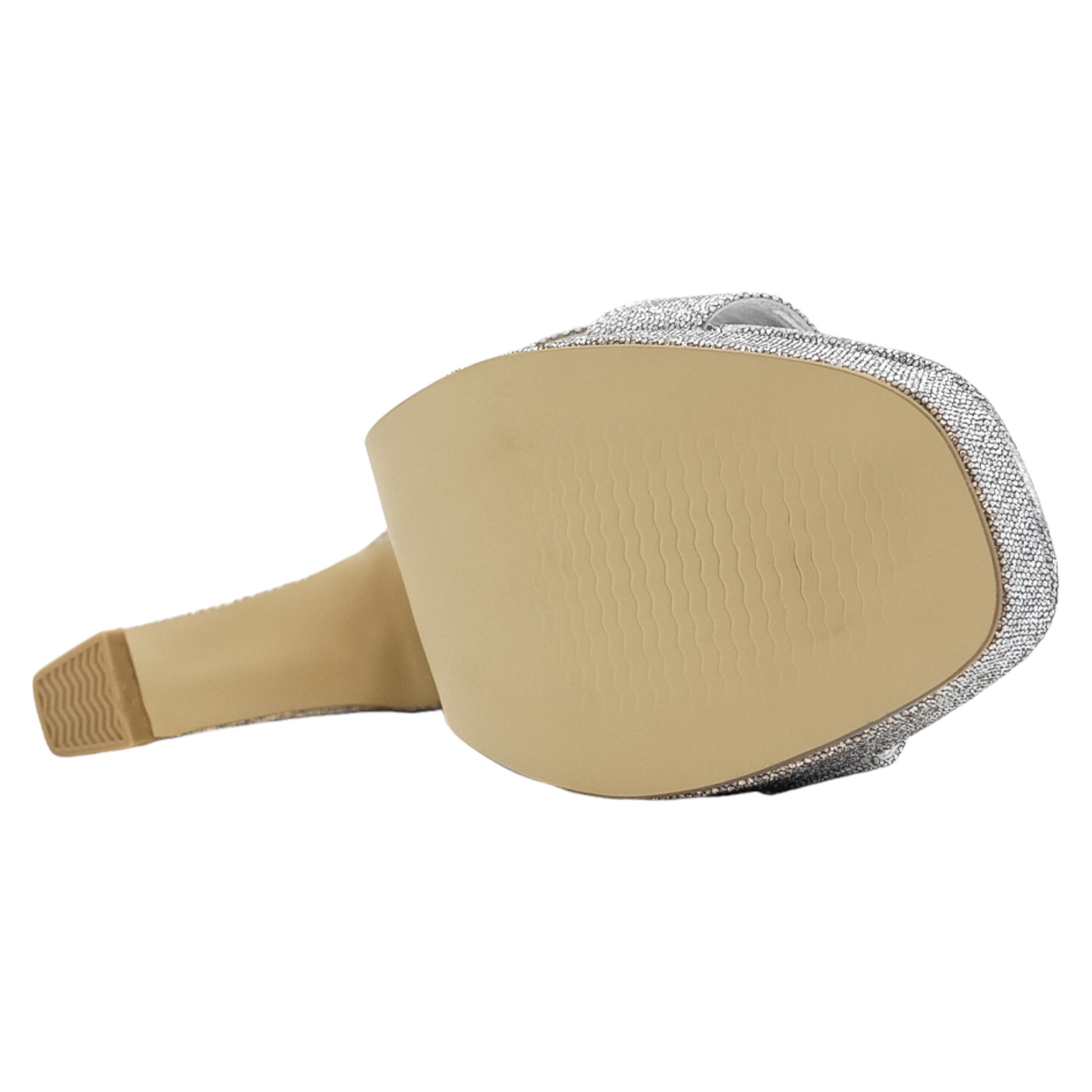 Foto 4 pulgar | Sandalia Con Tacón Exterior Sintético Color Gris Para Mujer De Rbcollection