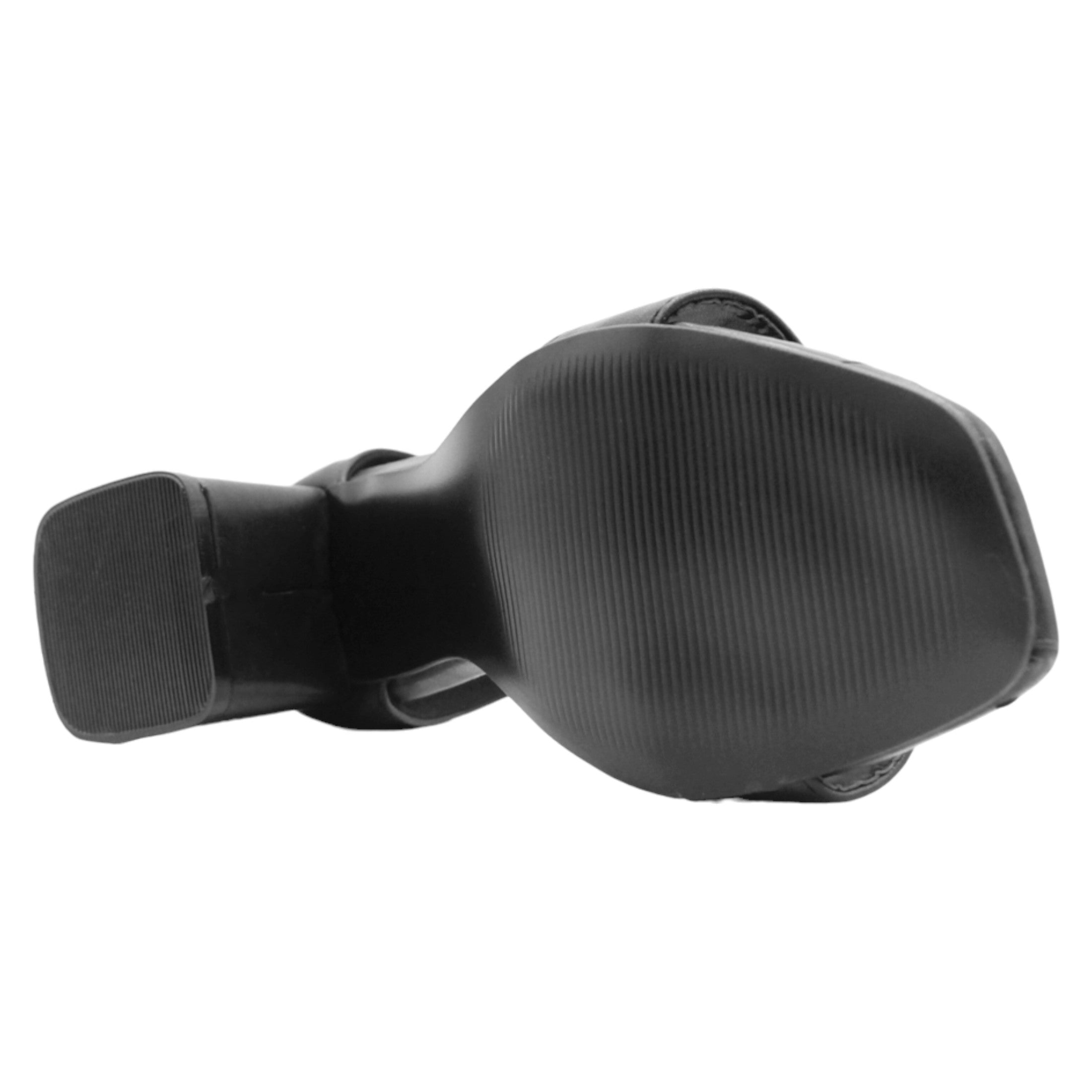Foto 4 pulgar | Sandalia Con Tacón Exterior Piel Vegana Color Negro Para Mujer De Rbcollection