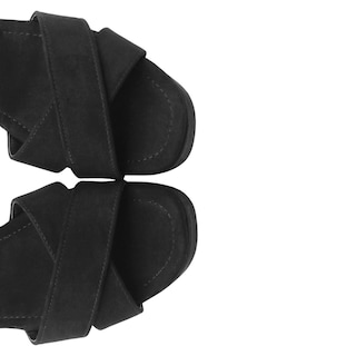 Foto 5 | Sandalias Con Plataforma Rbbasics Exterior Gamuza Sintética Negro Para Mujer
