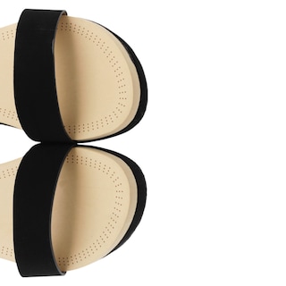 Foto 4 | Sandalias con Plataforma Rbbasics Exterior Gamuza Sintética Negro Para Mujer