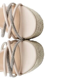 Foto 5 | Sandalias Rbcollection con Plataforma Exterior Sintético Beige para Mujer