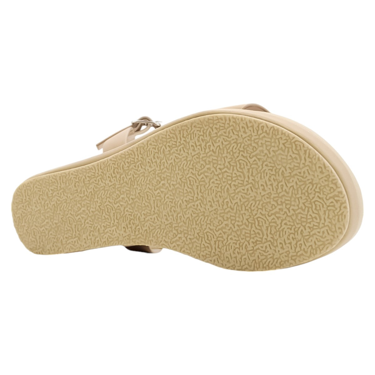 Foto 4 pulgar | Sandalias Con Plataforma Rbbasics Exterior Piel Vegana Beige Para Mujer