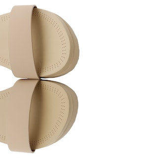 Foto 4 | Sandalias Con Plataforma Rbbasics Exterior Piel Vegana Beige Para Mujer