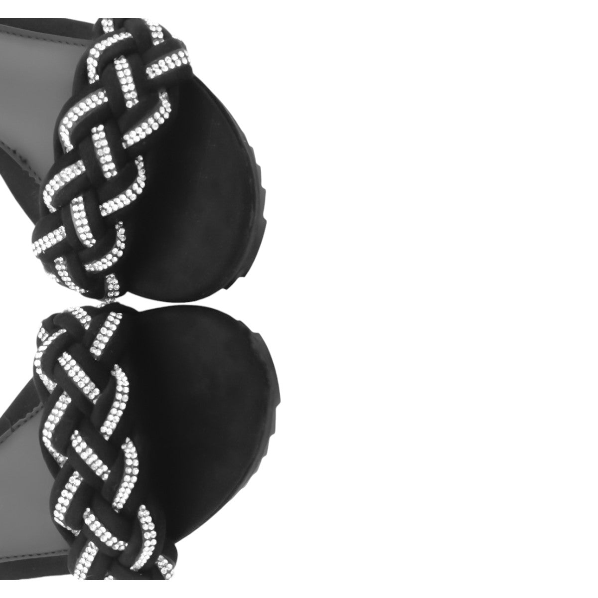 Foto 6 pulgar | Sandalias Con Plataforma Rbbasics Exterior Gamuza Sintética Negro Para Mujer