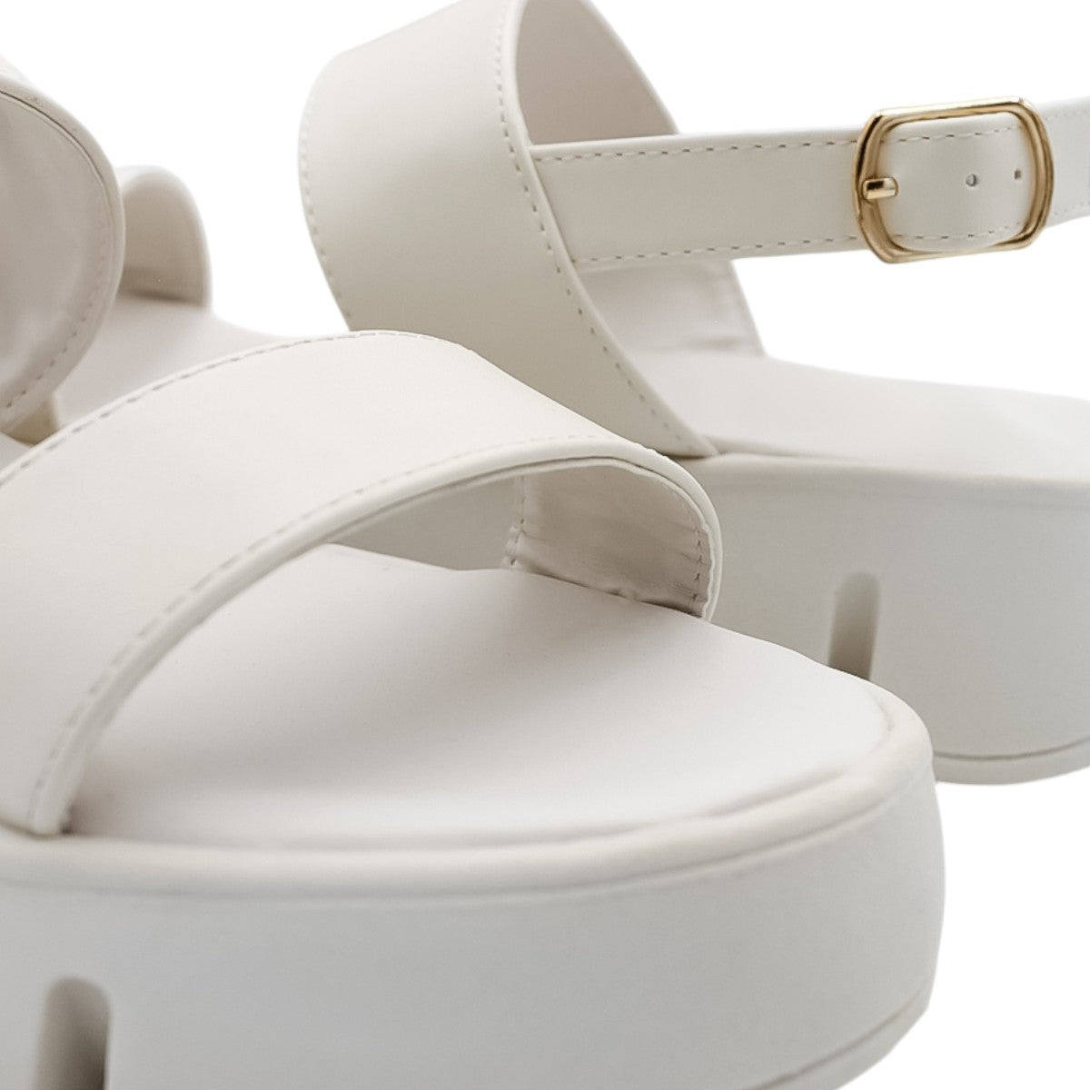 Foto 6 pulgar | Sandalias con Plataforma Rbcollection Exterior Piel Vegana Late Para Mujer