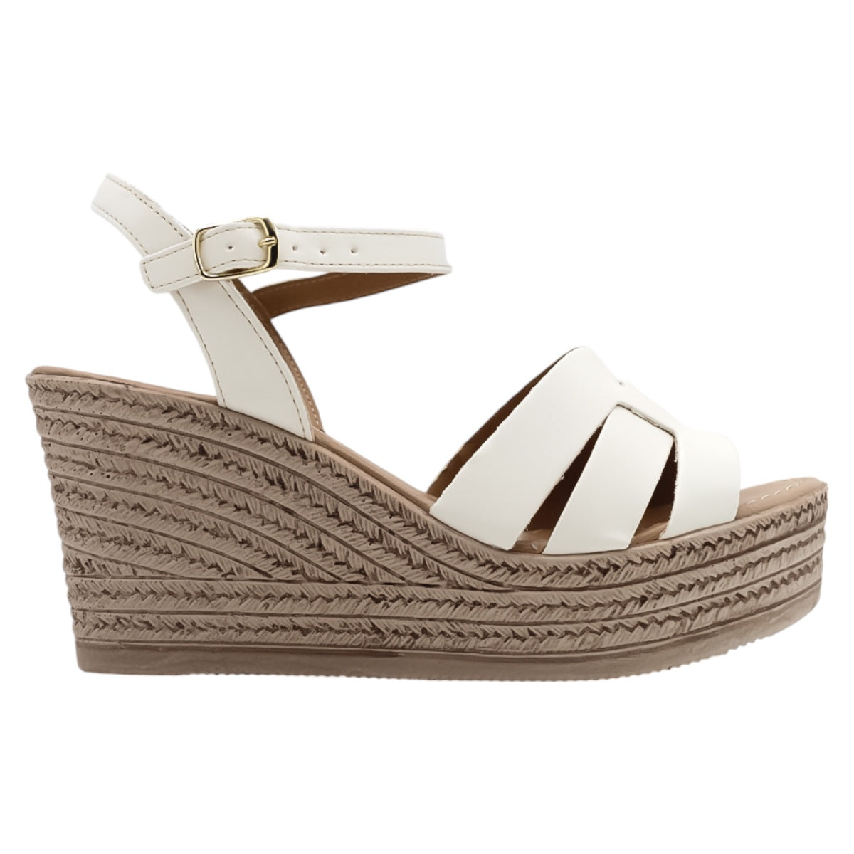 Foto 3 pulgar | Sandalias Rbcollection con Plataforma Exterior Piel Vegana Late para Mujer