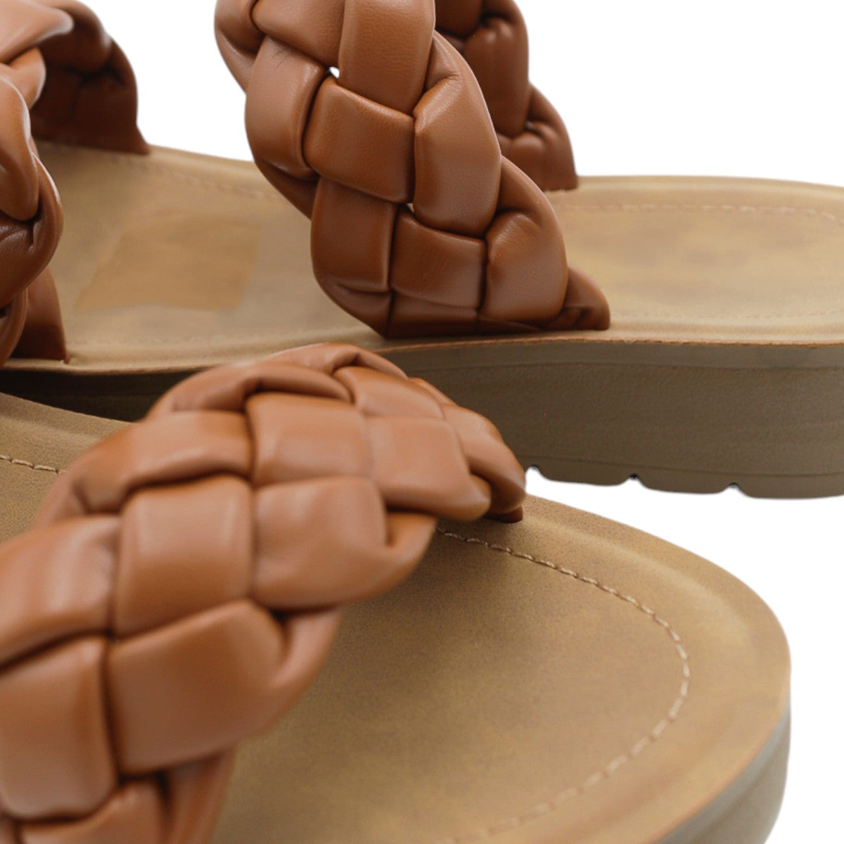Foto 7 pulgar | Sandalias Con Plataforma Rbcollection Exterior Sintético Café Para Mujer
