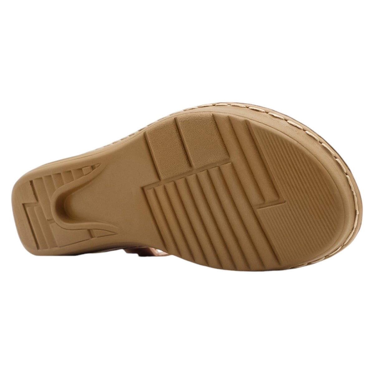 Foto 4 pulgar | Sandalias Rbcollection con Plataforma Exterior Piel Vegana Café para Mujer