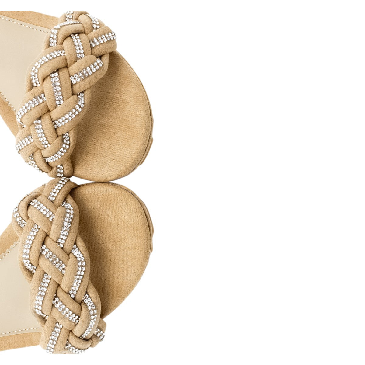 Foto 6 pulgar | Sandalias Con Plataforma Rbbasics Exterior Gamuza Sintética Beige Para Mujer