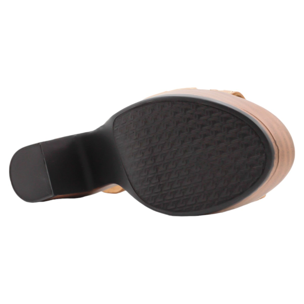 Foto 4 pulgar | Sandalia Con Tacón Rbbasics Exterior Piel Café Para Mujer