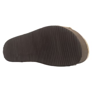 Foto 4 | Sandalias Con Plataforma Rbcollection Exterior Gamuza Sintética Café Para Mujer