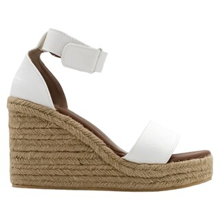 Foto 3 | Sandalias Rbcollection con Plataforma Exterior Piel Vegana Blanco para Mujer