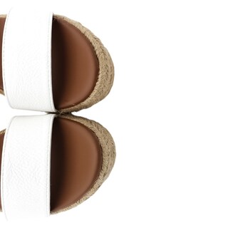 Foto 5 | Sandalias Rbcollection con Plataforma Exterior Piel Vegana Blanco para Mujer