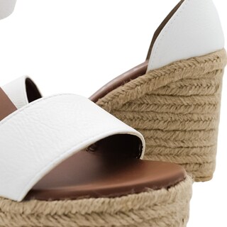 Foto 6 | Sandalias Rbcollection con Plataforma Exterior Piel Vegana Blanco para Mujer