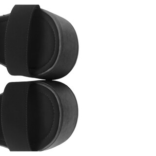 Foto 5 | Sandalias con Plataforma Rbcollection Exterior Gamuza Sintética Negro para Mujer