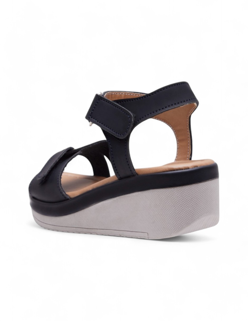 Foto 4 | Sandalia Calzado Watanabe Color Negro Plataforma