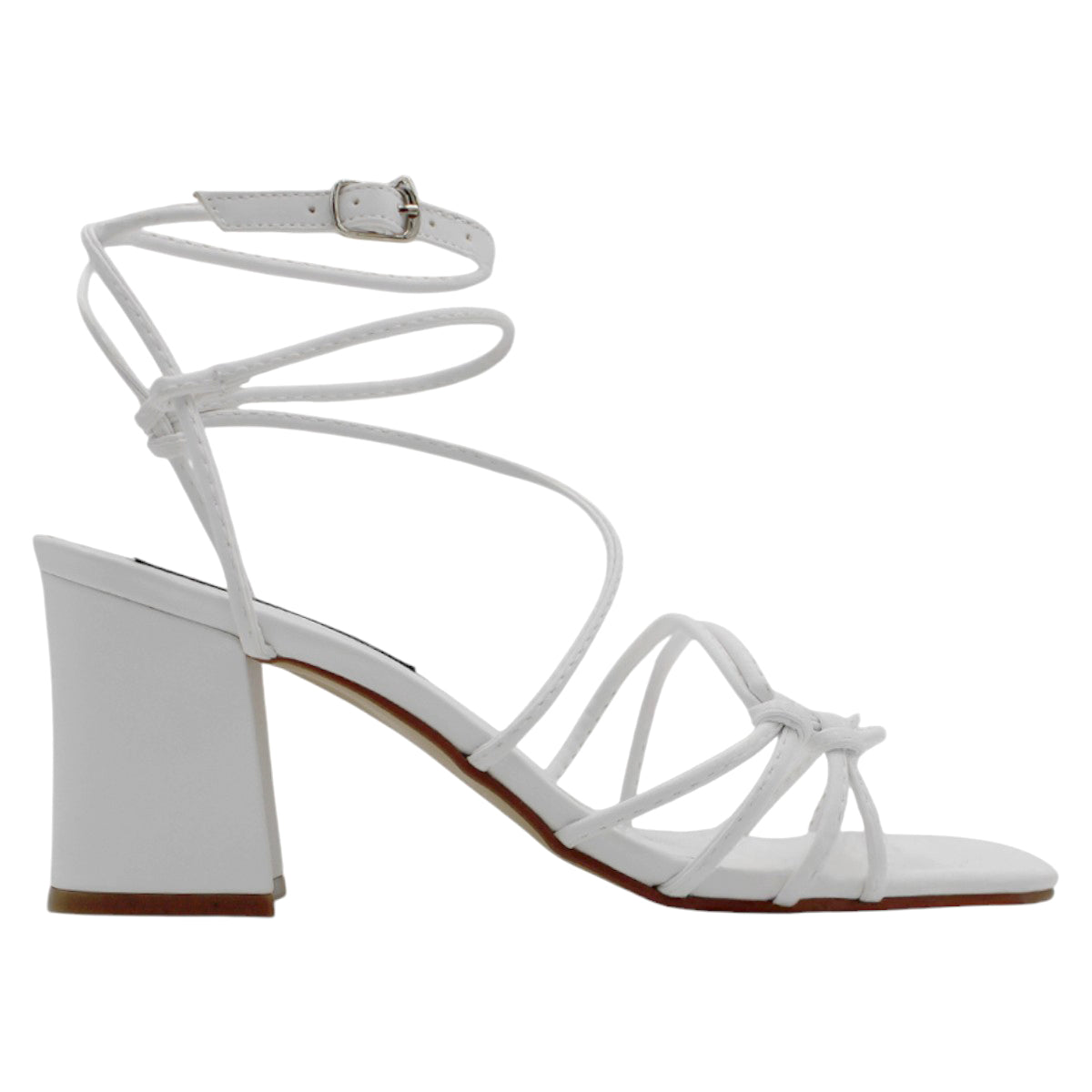 Foto 2 | Sandalias de Tacón Rbcollection Piel Vegana para Mujer