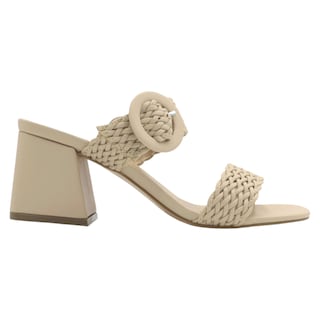 Foto 2 | Sandalia con Tacón Rbcollection Beige para Mujer