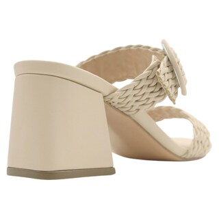 Foto 3 | Sandalia con Tacón Rbcollection Beige para Mujer