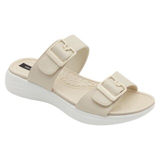 Foto 1 | Sandalias con Plataforma Rbcollection Piel Vegana Beige para Mujer