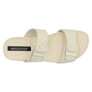 Foto 3 | Sandalias con Plataforma Rbcollection Piel Vegana Beige para Mujer