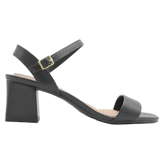 Foto 2 | Sandalias con Tacón Rbcollection Negras para Mujer