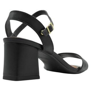 Foto 3 | Sandalias con Tacón Rbcollection Negras para Mujer