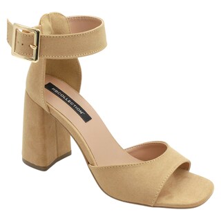 Foto 1 | Sandalia de Tacón Rbcollection Café para Mujer
